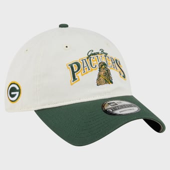 Men's Disney x New Era Cream/Green Green Bay Packers 9TWENTY Adjustable Hat