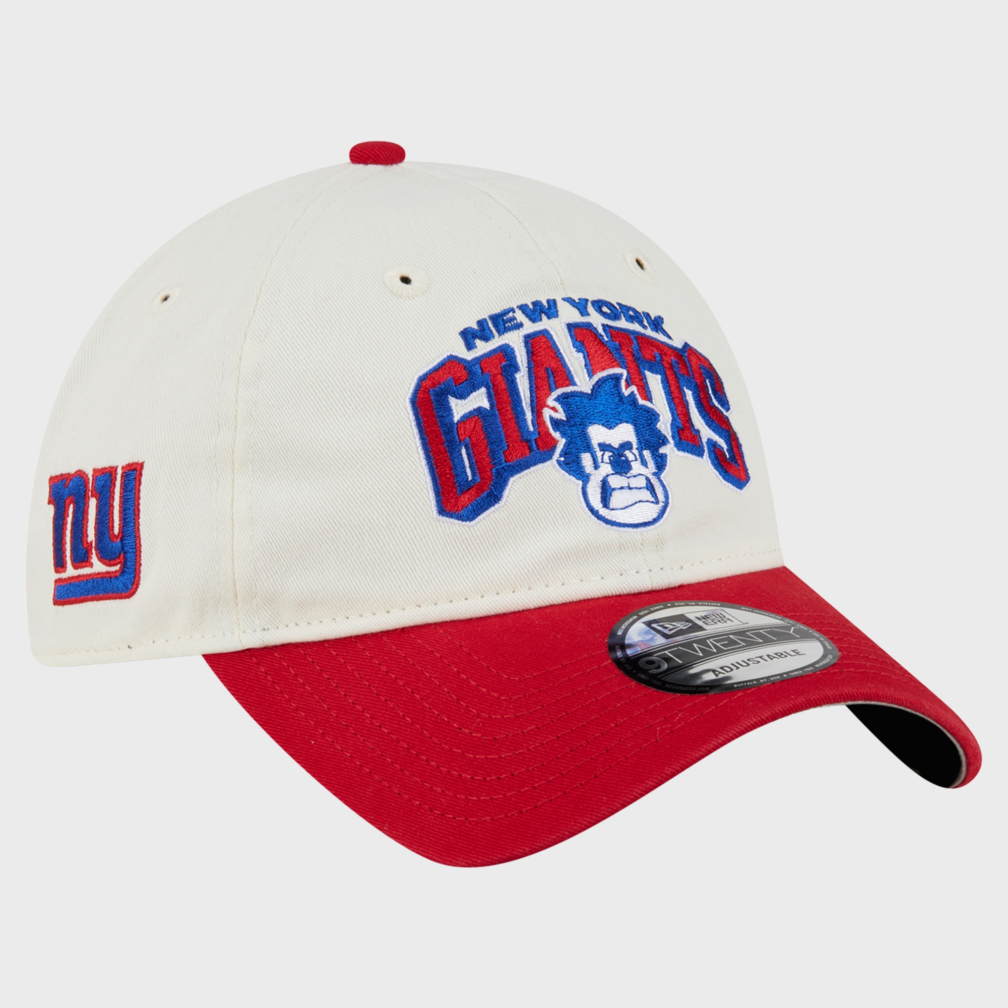 Men's Disney x New Era Cream/Red New York Giants 9TWENTY Adjustable Hat