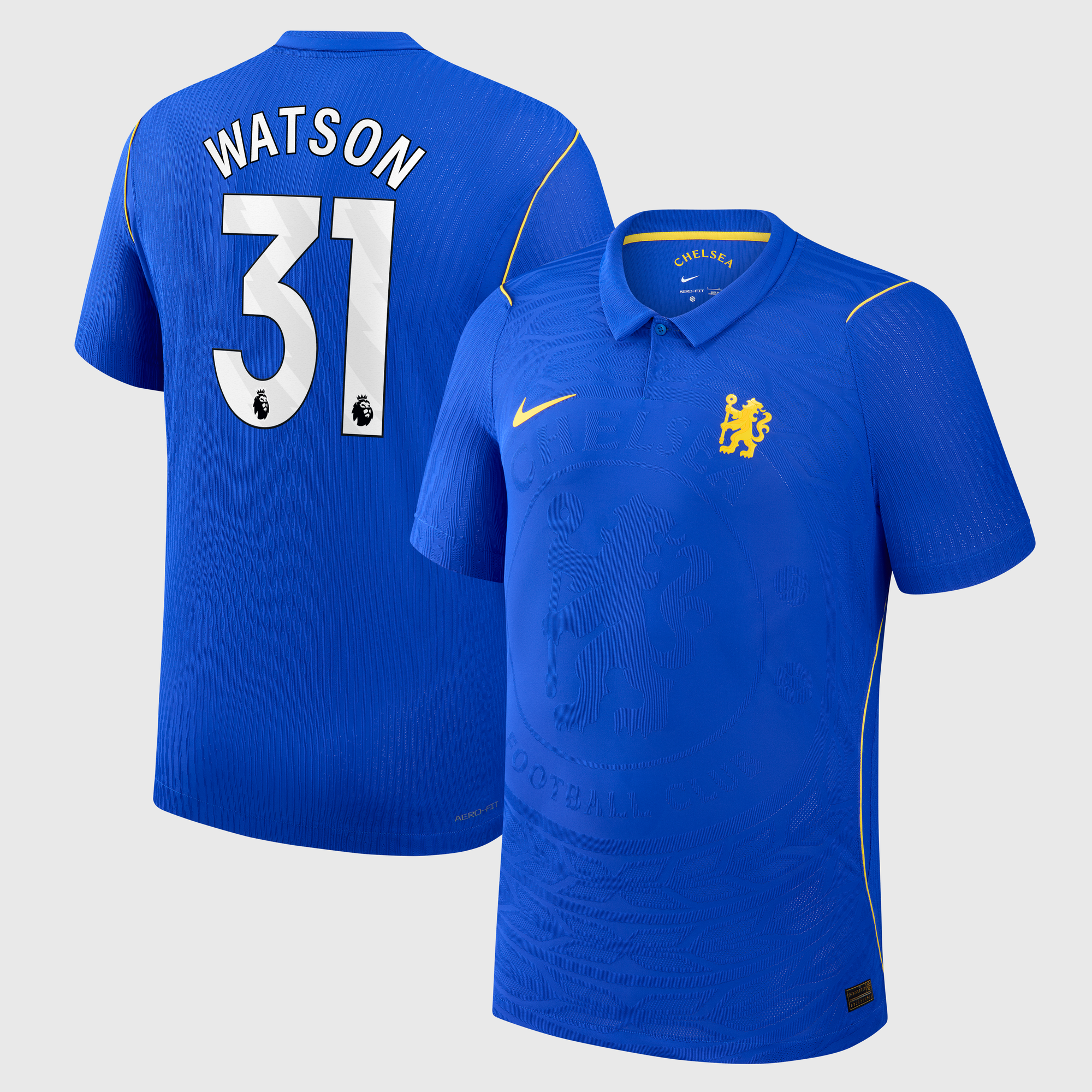 Camiseta Nike Aero-FIT Match de la 1ª equipación del Chelsea 2026-27 con dorsal Watson 31