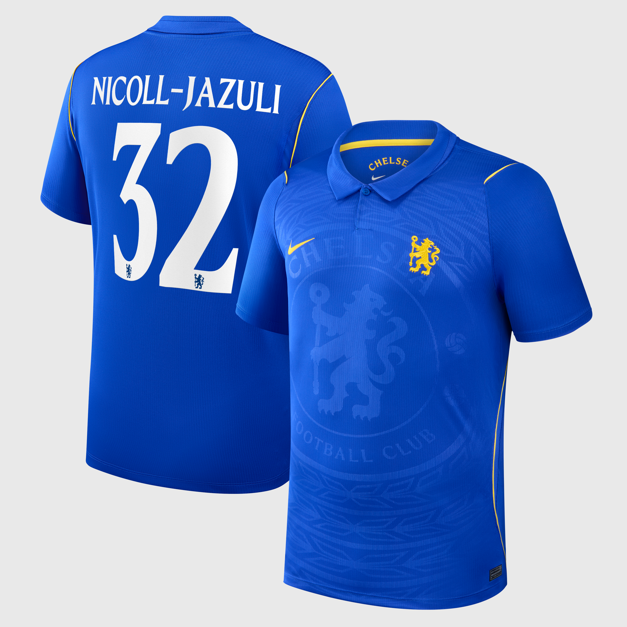 Maillot Nike Domicile Stadium Chelsea 26/27 avec flocage Nicoll-Jazuli 32