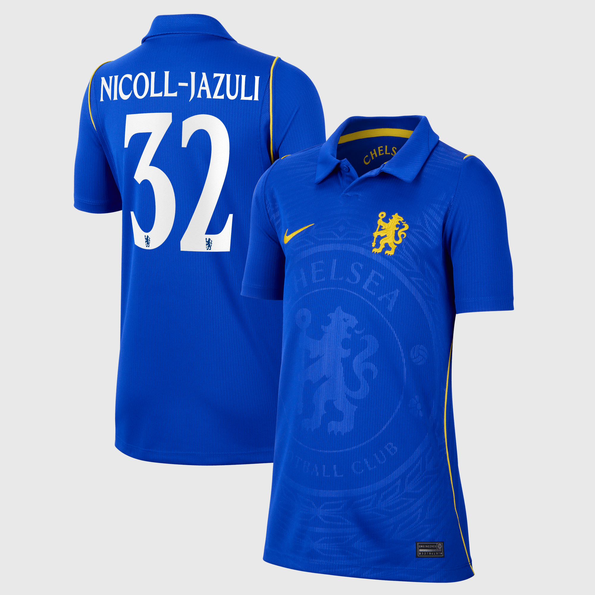 Maillot Nike Domicile Stadium Chelsea 26/27 - Enfant avec flocage Nicoll-Jazuli 32
