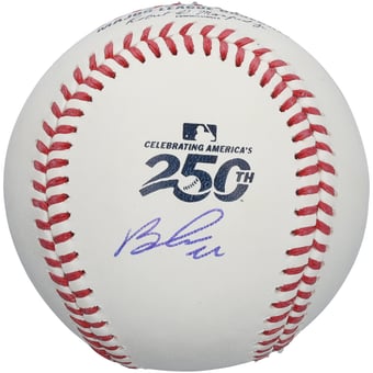 Brooks Lee Minnesota Twins Autographed USA 250th Logo Baseball