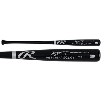 Kazuma Okamoto Toronto Blue Jays Autographed Black Rawlings Pro Bat with "MLB Debut 3/27/26" Inscription
