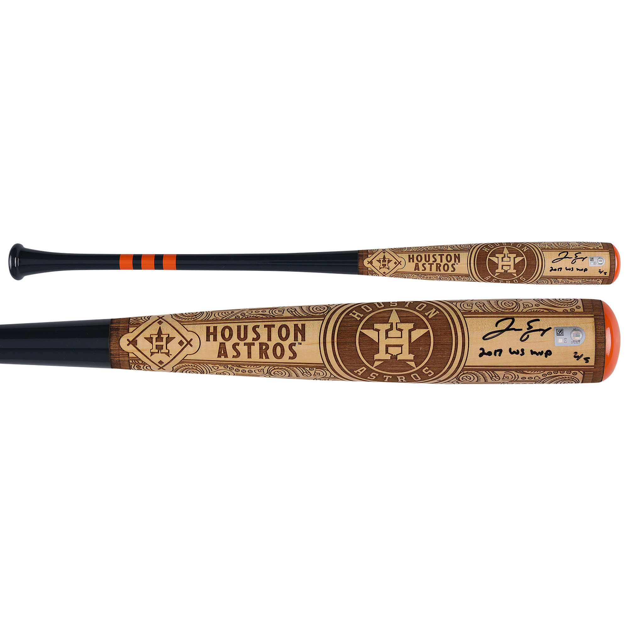 George Springer Houston Astros Autographed Pillbox Bat Company Mural Series Bat with "2017 WS MVP" Inscription