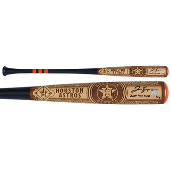 George Springer Houston Astros Autographed Pillbox Bat Company Mural Series Bat with "2017 WS MVP" Inscription