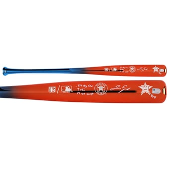 George Springer Houston Astros Autographed Big Time Bats Chrome Bat with Multiple Inscriptions