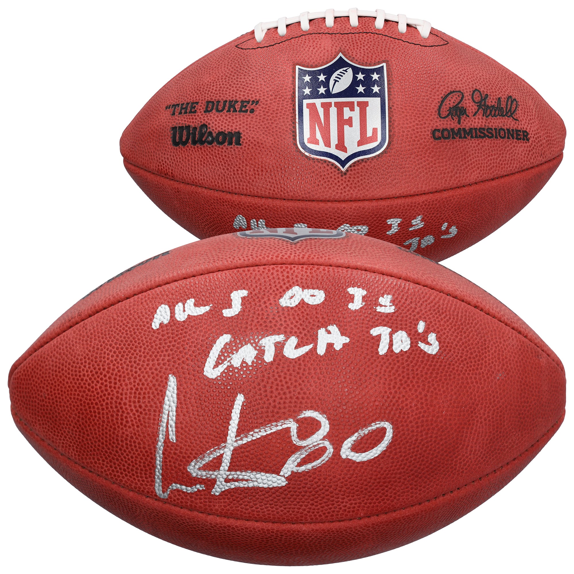 Cris Carter Minnesota Vikings Autographed Duke Full Color Football with "All I Do Is Catch TDs" Inscription