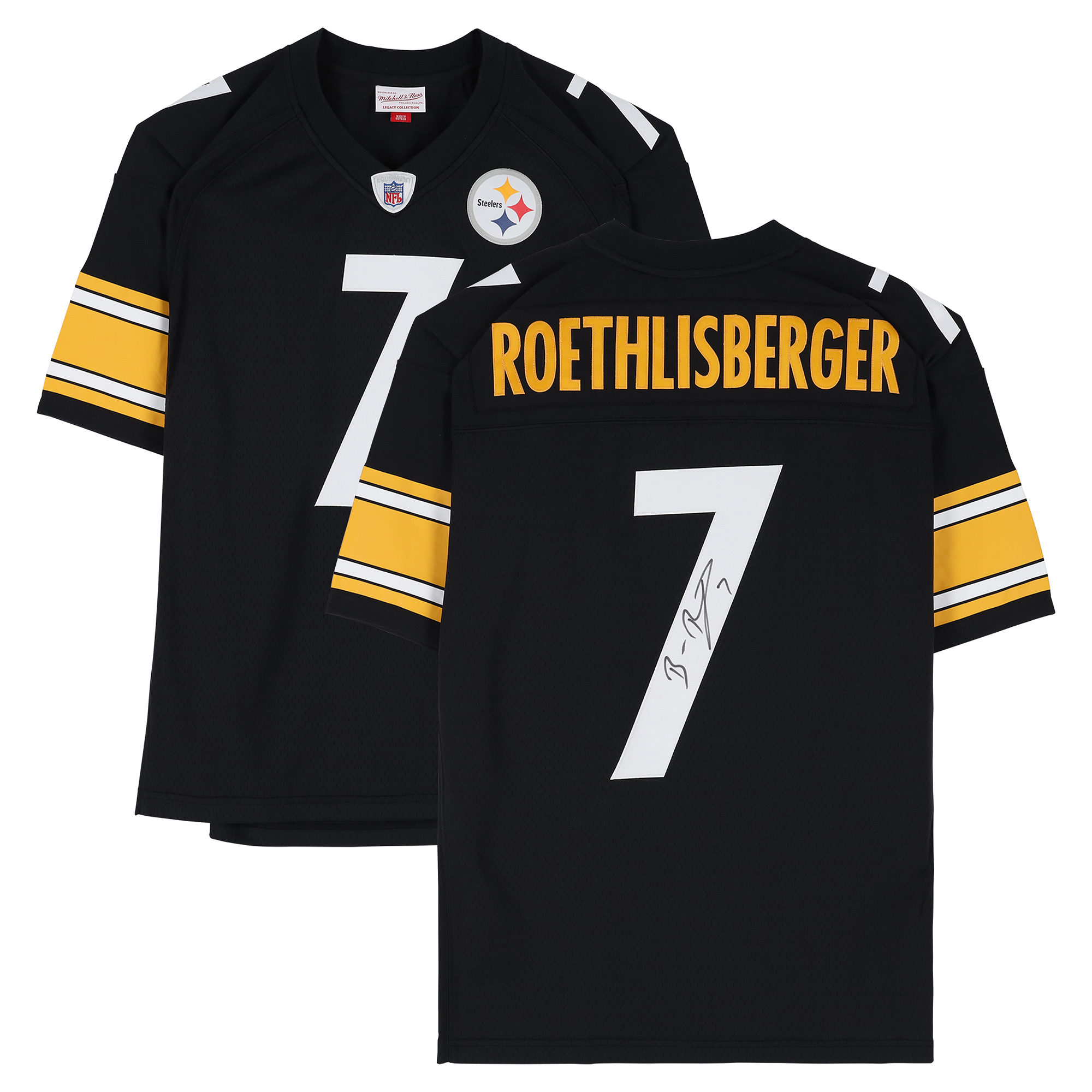 Ben Roethlisberger Pittsburgh Steelers Autographed Black Mitchell & Ness 2004 Replica Jersey