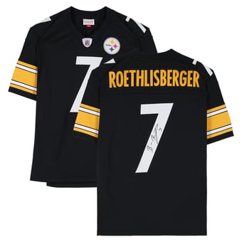 Ben Roethlisberger Pittsburgh Steelers Autographed Black Mitchell & Ness 2004 Replica Jersey