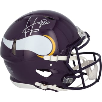 Cris Carter Minnesota Vikings Autographed Riddell 1983-2001 Throwback Speed Authentic Helmet