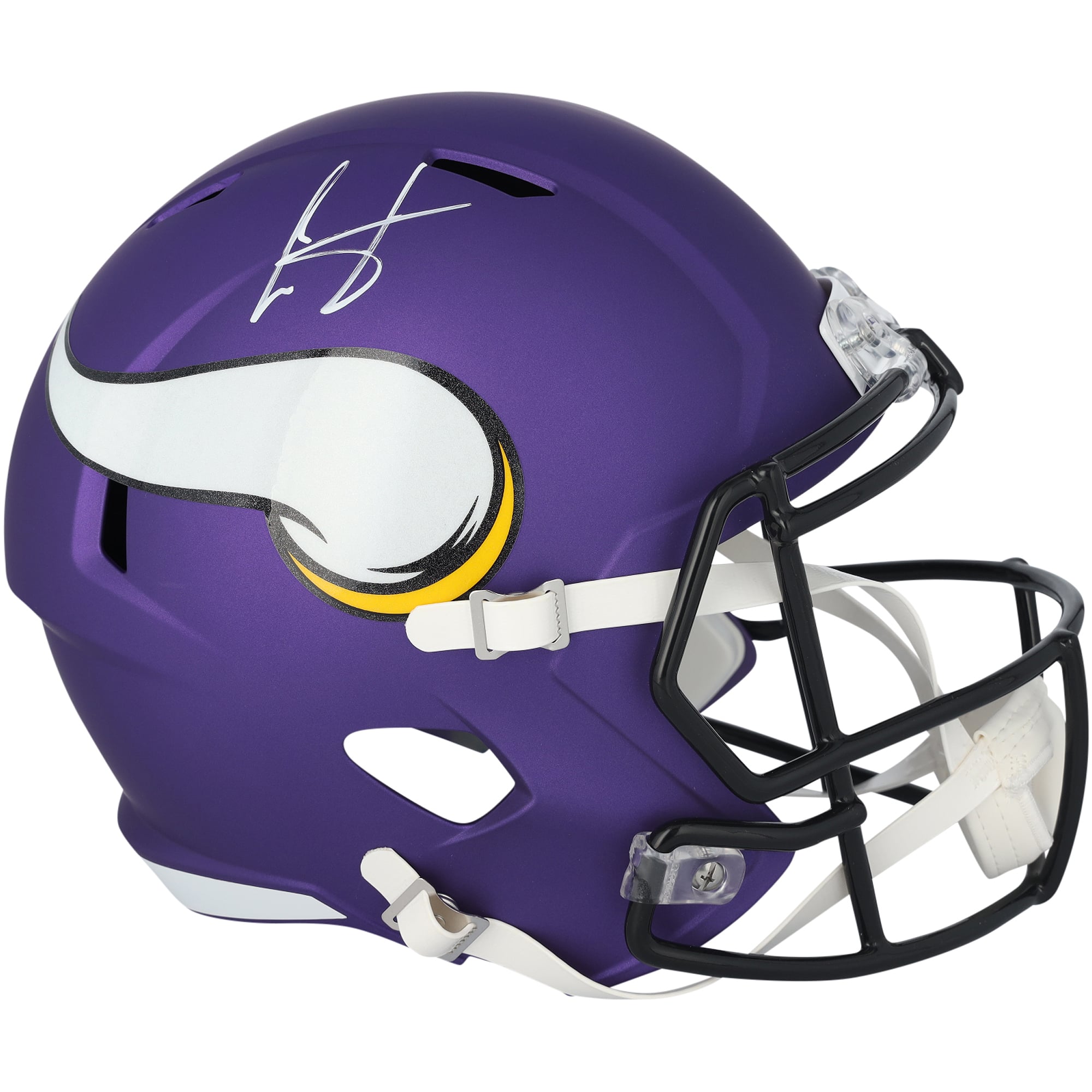 Cris Carter Minnesota Vikings Autographed Riddell Speed Replica Helmet