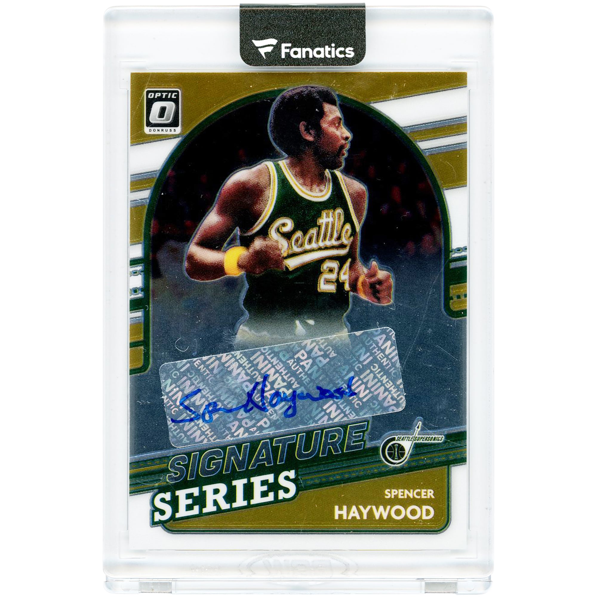 Spencer Haywood Seattle SuperSonics Autographed 2021-22 Panini Donruss Optic Signature Series #SS-SHW Card