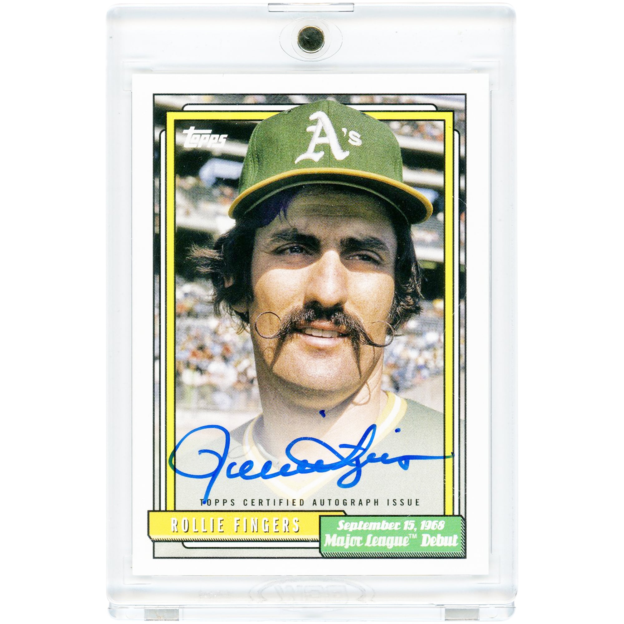 Rollie Fingers Oakland Athletics Autographed 2022 Topps Archives '92 Debut Variation #72DB-RF Card