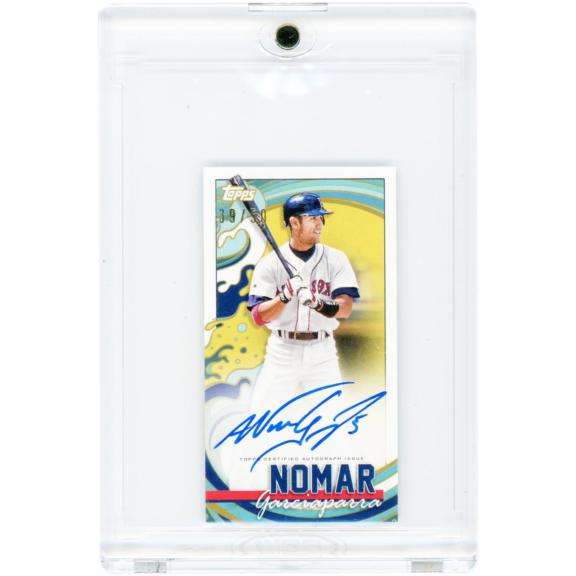 Nomar Garciaparra Boston Red Sox Autographed 2022 Topps Rip #TRA-NG #39/50 Card