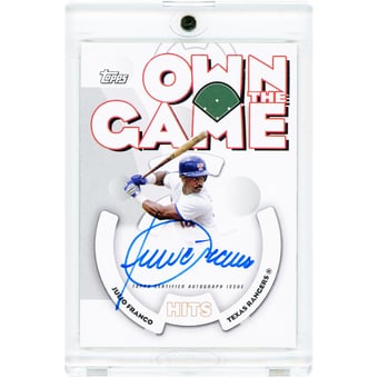 Julio Franco Texas Rangers Autographed 2024 Topps Archive '06 Own the Game #06OGA-JF Card