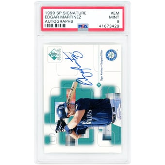 Edgar Martínez Seattle Mariners Autographed 1999 Upper Deck SP Signature Edition #EM PSA Authenticated 9 Card