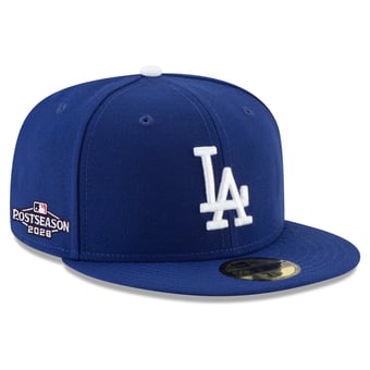 Men's New Era Royal Los Angeles Dodgers 2026 MLB Postseason Side Patch 59FIFTY Fitted Hat