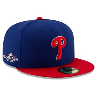 Men's New Era Royal/Red Philadelphia Phillies 2026 MLB Postseason Side Patch 59FIFTY Fitted Hat