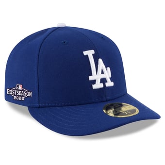 Men's New Era Royal Los Angeles Dodgers 2026 MLB Postseason Side Patch Low Profile 59FIFTY Fitted Hat