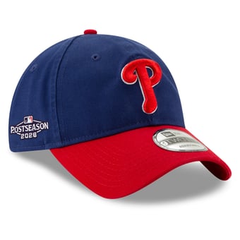 Men's New Era Royal/Red Philadelphia Phillies 2026 MLB Postseason Side Patch 9TWENTY Adjustable Hat