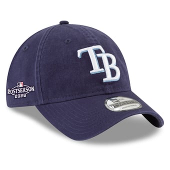 Men's New Era  Navy Tampa Bay Rays 2026 MLB Postseason Side Patch 9TWENTY Adjustable Hat