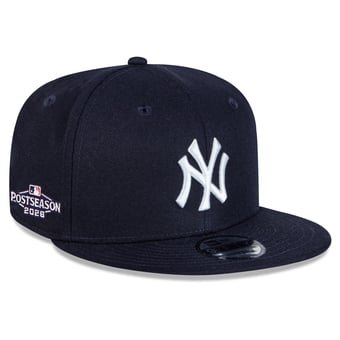 Men's New Era Navy New York Yankees 2026 MLB Postseason Side Patch 9FIFTY Snapback Hat