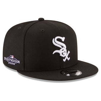 Men's New Era Black Chicago White Sox 2026 MLB Postseason Side Patch 9FIFTY Snapback Hat