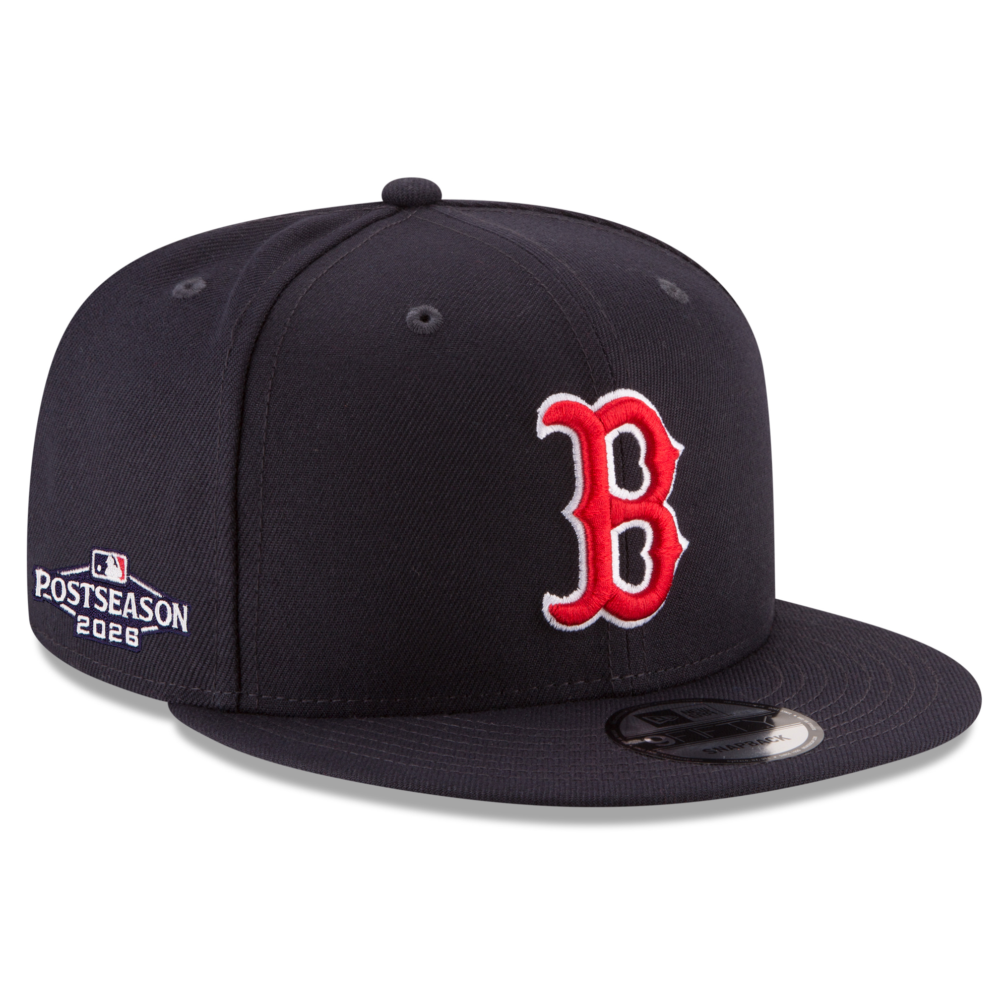 Men's New Era Navy Boston Red Sox 2026 MLB Postseason Side Patch 9FIFTY Snapback Hat