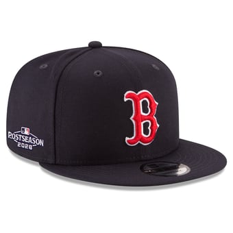 Men's New Era Navy Boston Red Sox 2026 MLB Postseason Side Patch 9FIFTY Snapback Hat