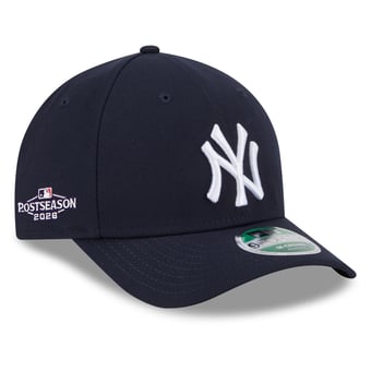 Men's New Era Navy New York Yankees 2026 MLB Postseason Side Patch 9FORTY Adjustable Hat