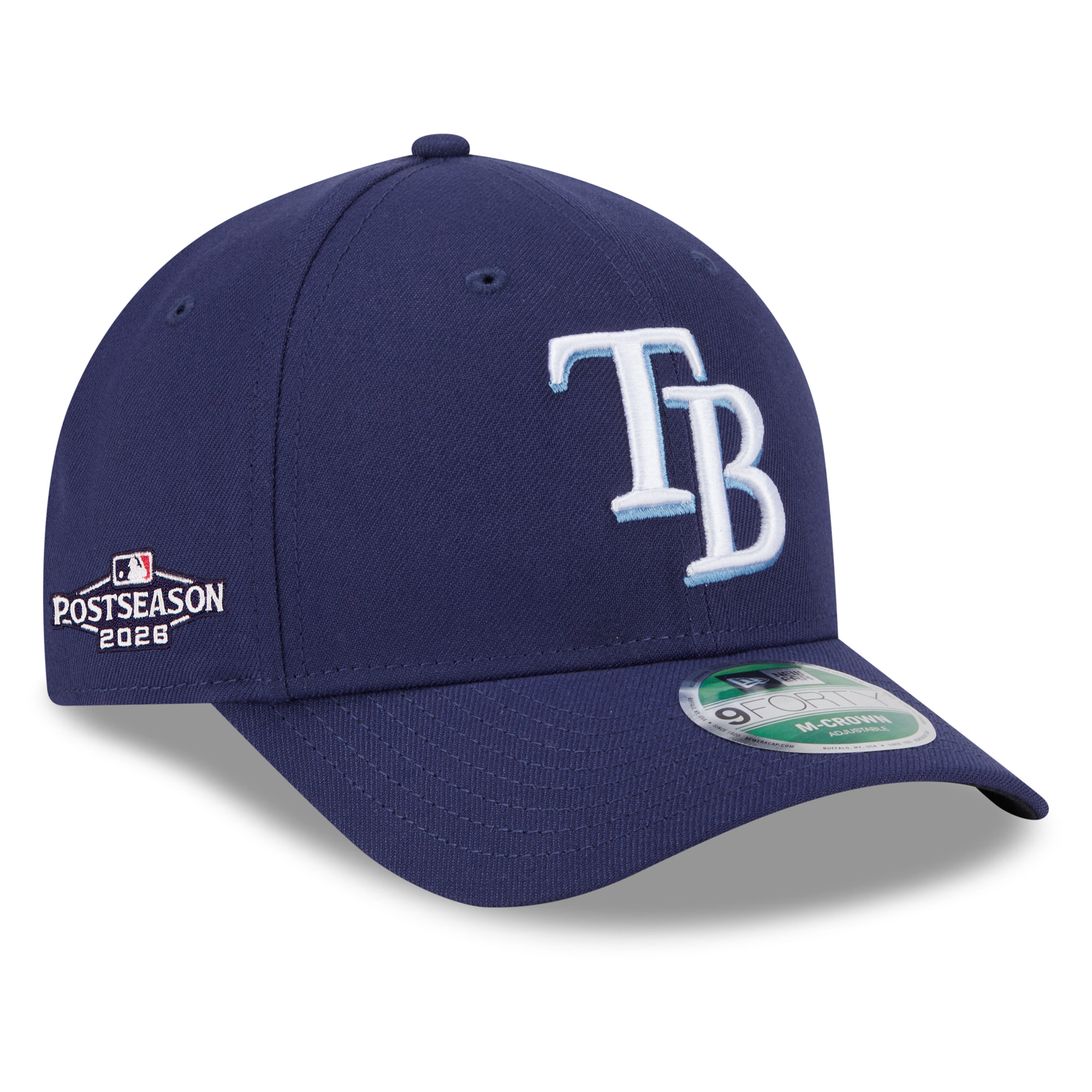 Men's New Era  Navy Tampa Bay Rays 2026 MLB Postseason Side Patch 9FORTY Adjustable Hat
