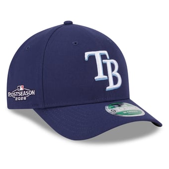 Men's New Era  Navy Tampa Bay Rays 2026 MLB Postseason Side Patch 9FORTY Adjustable Hat