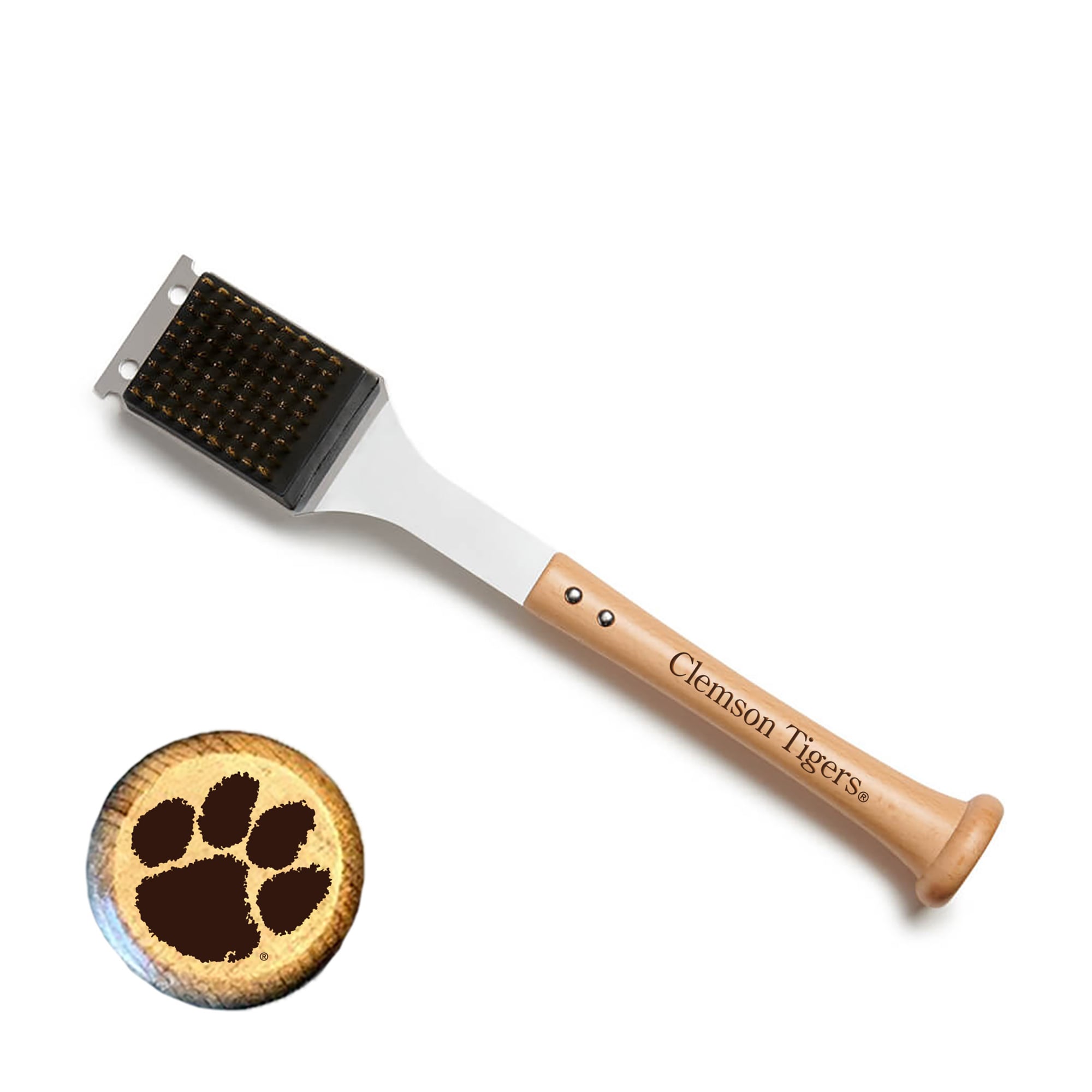 Jardine Clemson Tigers Baseball BBQ 20" Brushback Bat Handle Scraper