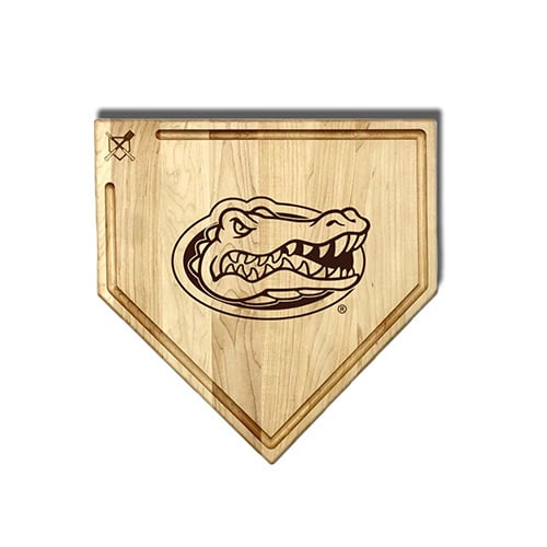 Jardine Florida Gators Baseball BBQ 17" x 17" Home Plate Cutting Board with Trough