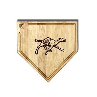 Jardine Campbell Fighting Camels Baseball BBQ 17" x 17" Home Plate Cutting Board with Trough