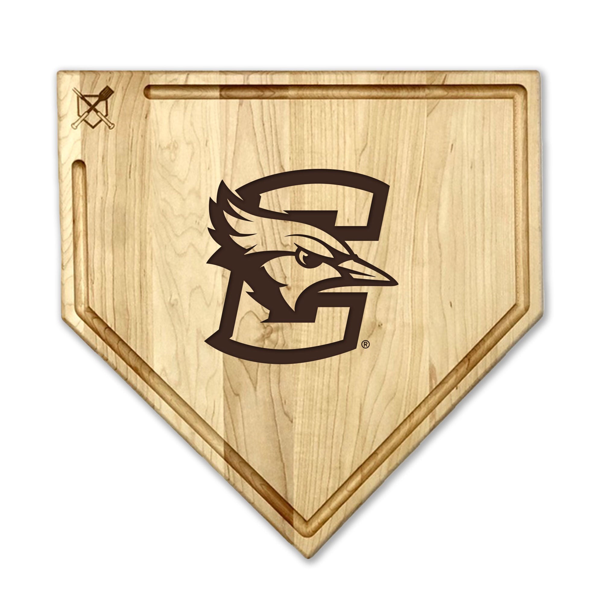 Jardine Creighton Bluejays Baseball BBQ 17" x 17" Home Plate Cutting Board with Trough