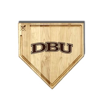 Jardine Dallas Baptist Patriots Baseball BBQ 17" x 17" Home Plate Cutting Board with Trough