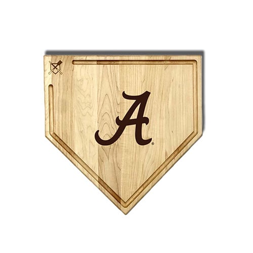 Jardine Alabama Crimson Tide Baseball BBQ 17" x 17" Home Plate Cutting Board with Trough