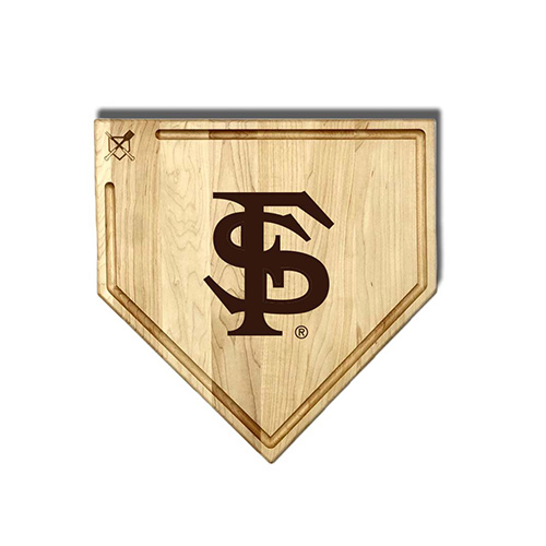 Jardine Florida State Seminoles Baseball BBQ 17" x 17" Home Plate Cutting Board with Trough