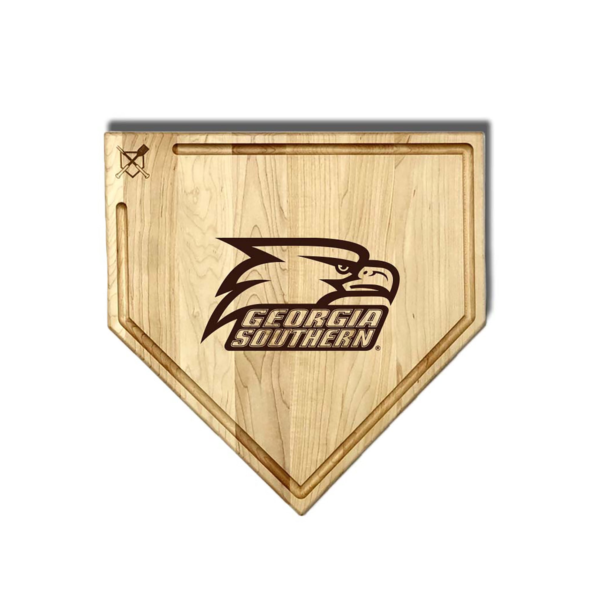 Jardine Georgia Southern Eagles Baseball BBQ 17" x 17" Home Plate Cutting Board with Trough