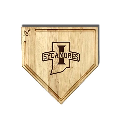 Jardine Indiana State Sycamores Baseball BBQ 17" x 17" Home Plate Cutting Board with Trough