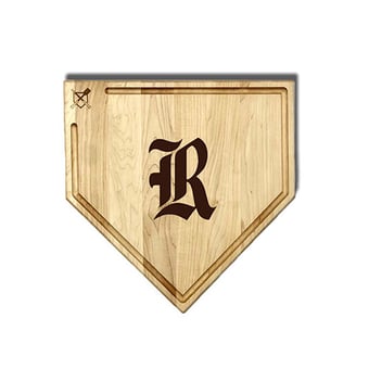 Jardine Rice Owls Baseball BBQ 17" x 17" Home Plate Cutting Board with Trough
