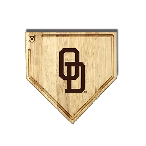 Jardine Old Dominion Monarchs Baseball BBQ 17" x 17" Home Plate Cutting Board with Trough