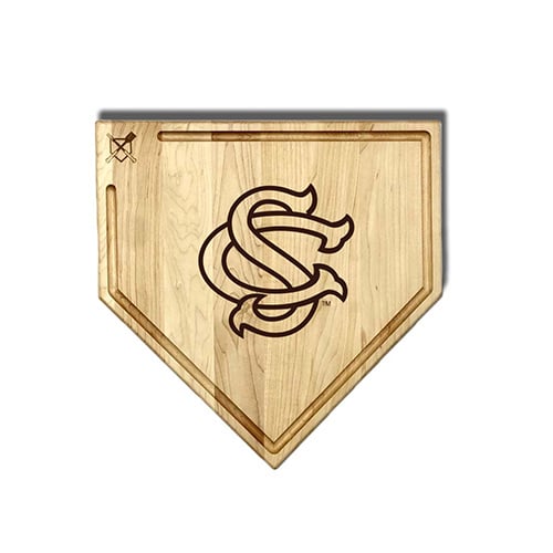 Jardine South Carolina Gamecocks Baseball BBQ 17" x 17" Home Plate Cutting Board with Trough