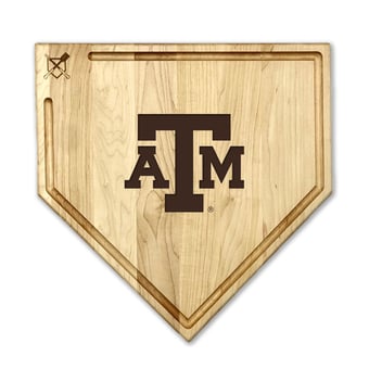 Jardine Texas A&M Aggies Baseball BBQ 17" x 17" Home Plate Cutting Board with Trough
