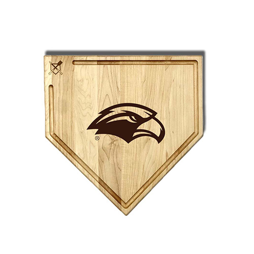 Jardine Southern Miss Golden Eagles Baseball BBQ 17" x 17" Home Plate Cutting Board with Trough
