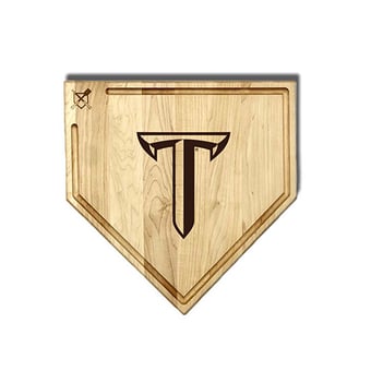 Jardine Troy University Trojans Baseball BBQ 17" x 17" Home Plate Cutting Board with Trough