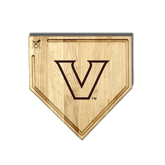 Jardine Vanderbilt Commodores Baseball BBQ 17" x 17" Home Plate Cutting Board with Trough
