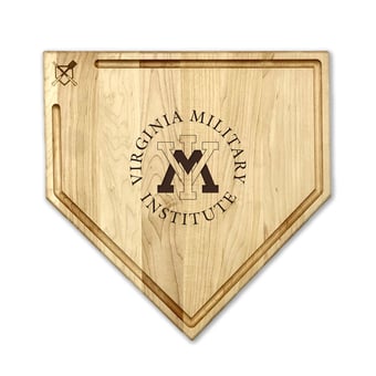 Jardine Virginia Military Institute Keydets Baseball BBQ 17" x 17" Home Plate Cutting Board with Trough