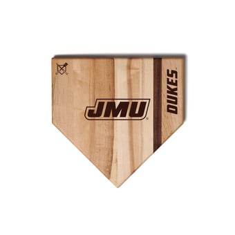 Jardine James Madison Dukes Baseball BBQ 12" x 12" Home Plate Cutting Board